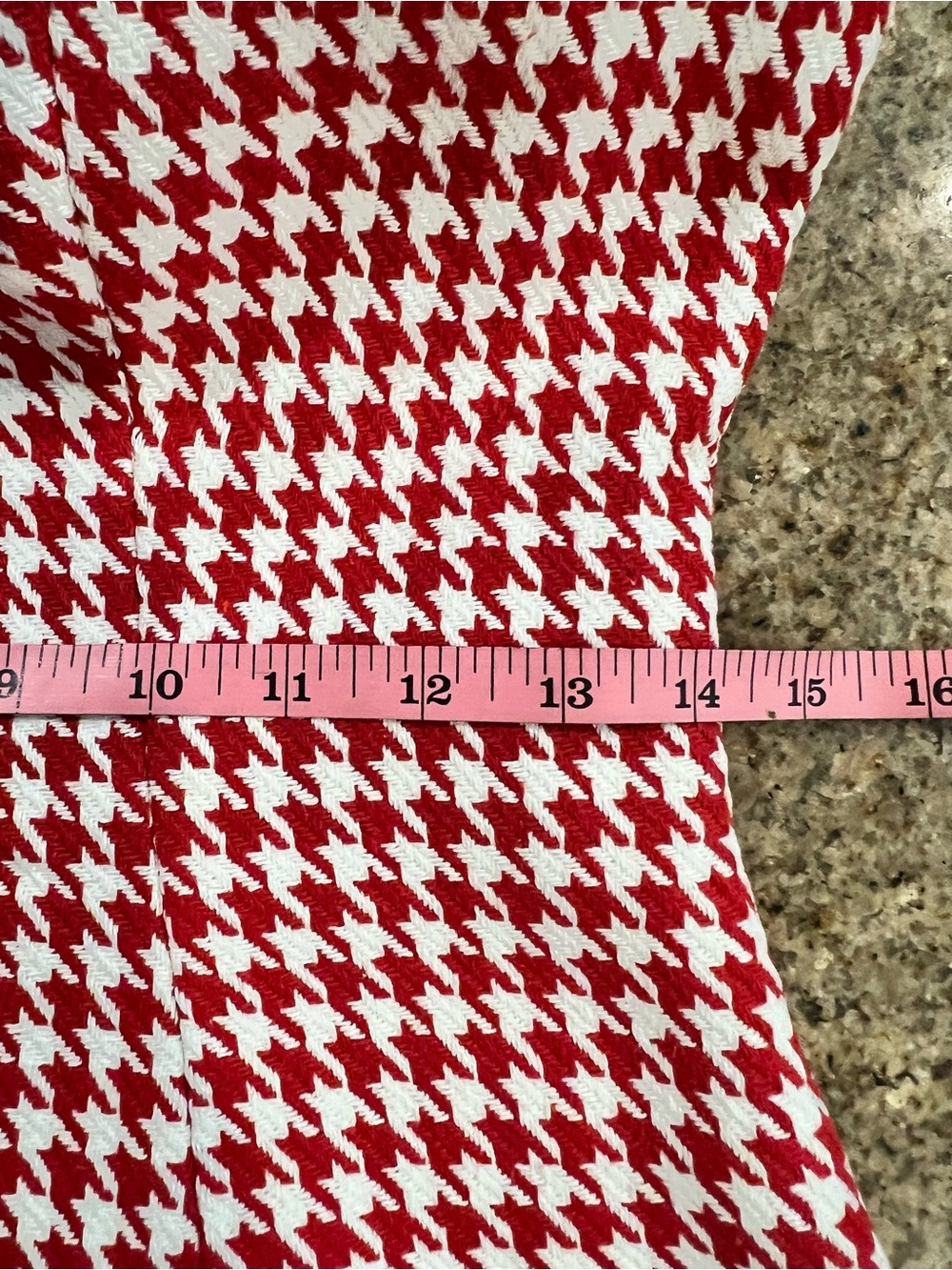 Commense Red White Houndstooth Sleeveless Mini Dress NWT Size Small Sold Out - Picture 6 of 9